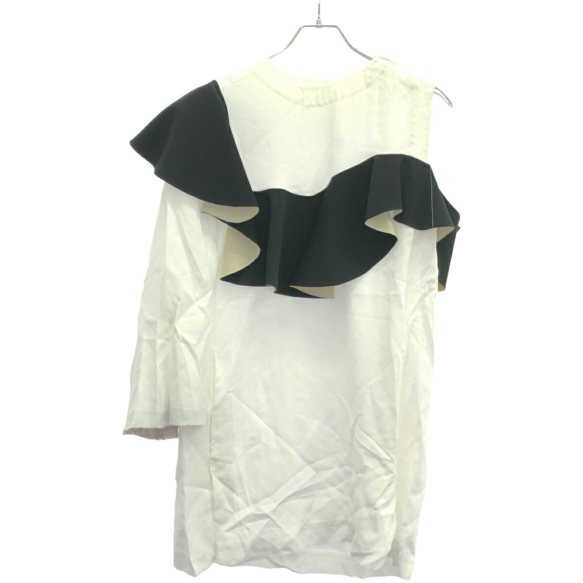 TOGA ARCHIVES トーガアーカイブス 16SS アシンメトリーフリルトップス TA61-FJ049 ホワイト 40 【中古】 ITPK2W3KXGLC