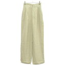 CLANE クラネ 2TUCK CHINA SMOOTH PANTS 2タックチャイナスムースパンツ 11110-7052 ベージュ 0 【中古】 ITZ5I7...