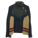sacai サカイ 18AW ハイネックハイブリッドニットセーター 18-04182 ミックスカラー 2 【中古】 ITWACR9GH53W