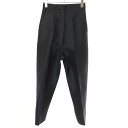 CELINE セリーヌ フィービー期 シルクブレンドウールクロップドパンツ 2 1S51 6305 ブラック 34 【中古】 ITSURNR3I3K4