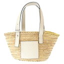 LOEWE ロエベ アナグラムバスケットバッグ 412036 ホワイト ベージュ スモール 【中古】 ITDFBMJMBLDC