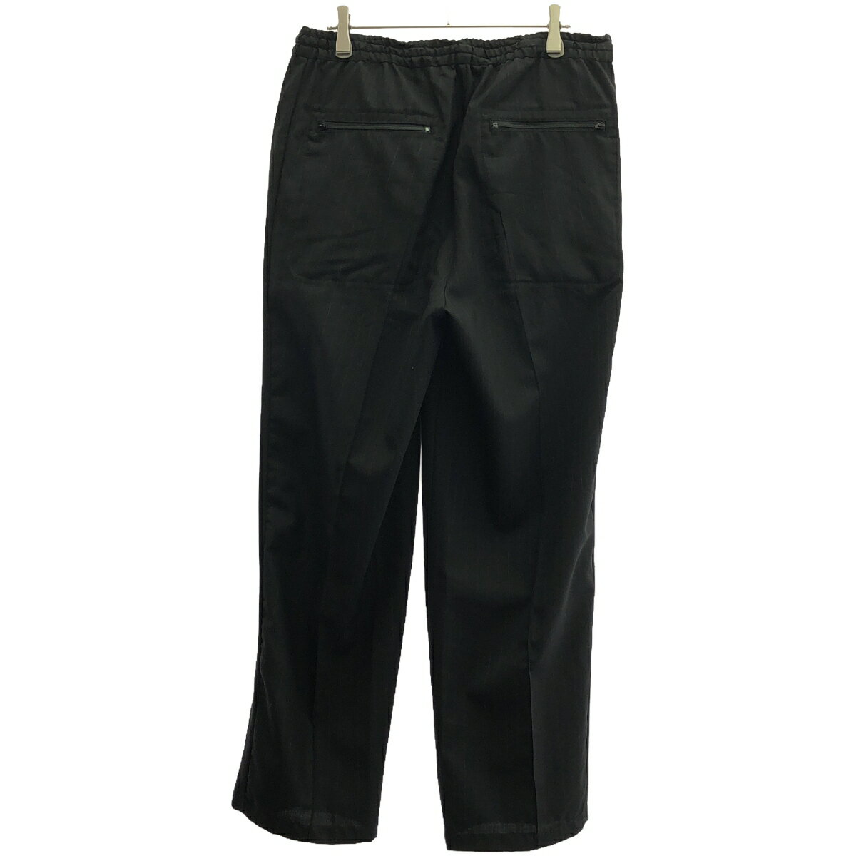 POLYPLOID ポリプロイド SIDE LINE PANTS ウールストライプパンツ B-3-003-018 ブラック 3 【中古】 ITCK4T0V476W