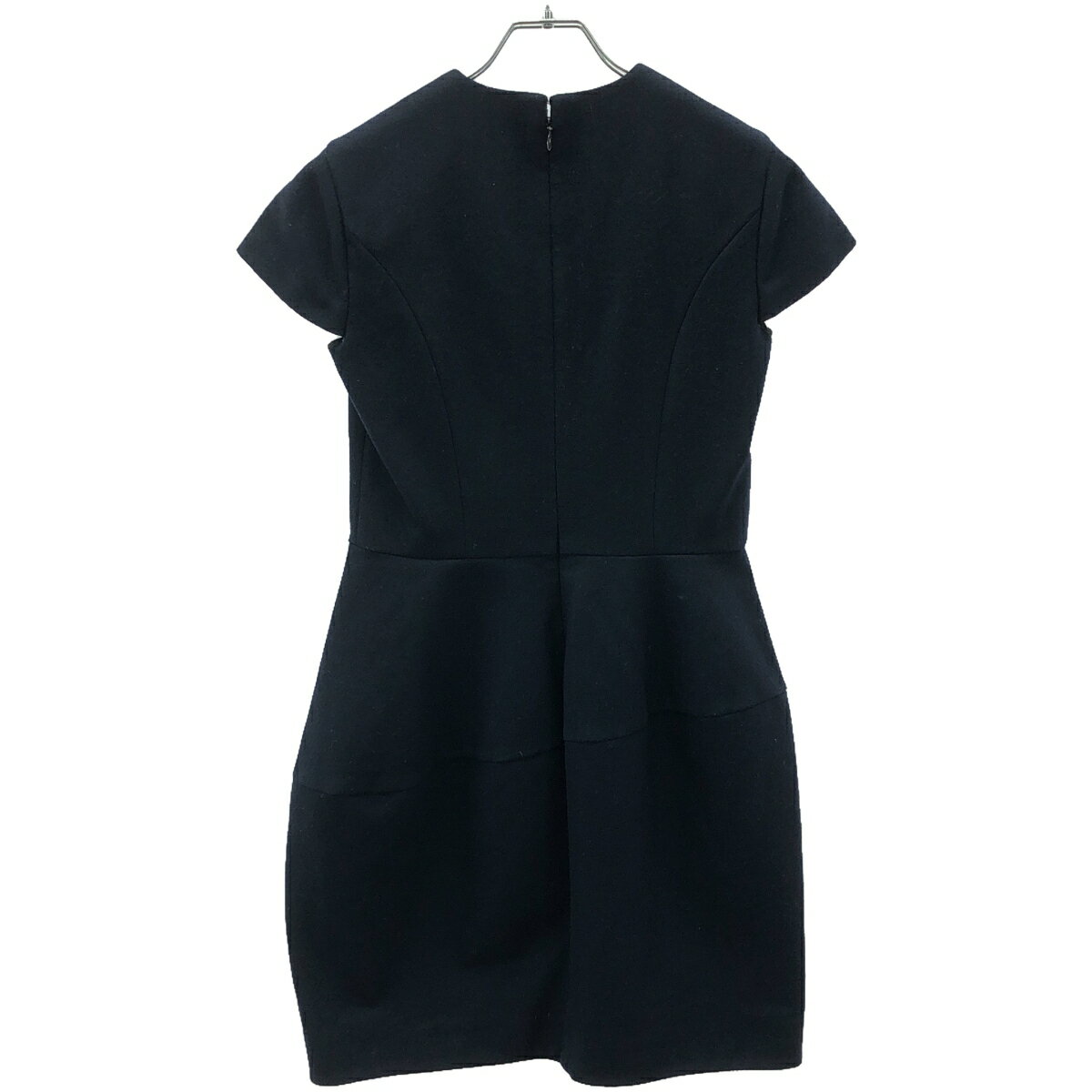 YOKO CHAN ヨーコチャン V-neck Balloon Dress Vネックバルーンドレスワンピース YCD-415-214 ネイビー 38 【中古】 ITFMG85CJB84