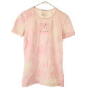 CHANEL シャネル 2009SS ココマーク タイダイプリントストレッチTシャツ P34611K02001 ピンク 38 【中古】 ITXUU2AY8F4B
