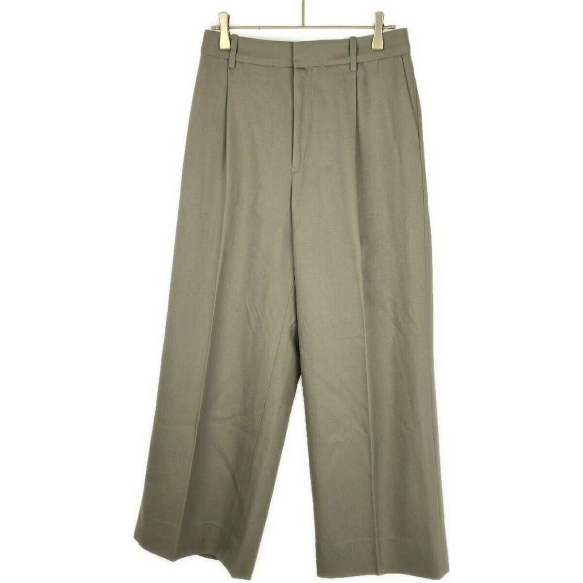 Deuxieme Classe ドゥーズィエム クラス 23AW Engaging ワイドスラックスパンツ 23-030-500-7060 カーキ系 34  ITVXGXMKAYZG