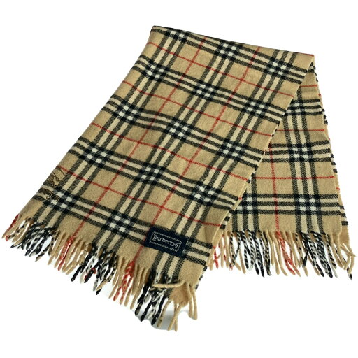 Burberry's バーバリーズ ノバチェックフリンジマフラー ベージュ 【中古】 ITCGLM4ECC3K Burberry's バーバリーズ ノバチェックフリンジマフラー ベージュ 【中古】 ITCGLM4ECC3K