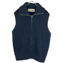 INSCRIRE アンスクリア 23AW DRIVERS NO SLEEVE ノースリーブドライバーズニットベスト I23AW-K2L ネイビー L 【中古】 ...