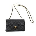 CHANEL シャネル 2013 Mini Matelasse 18 ラムスキン ミニマトラッセ ポシェットショルダーバッグ ブラック 【中古】 ITB6NJ16XVCK(4)