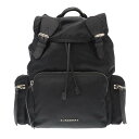 BURBERRY バーバリー レザーコンビナイロンバックパック リュック 4048298 ブラック L 【中古】 IT50DUOF6E3S