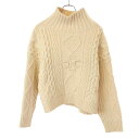 CELINE セリーヌ PULL COL MONTANT TRIOMPHE モックネック アラン トリオンフ ニットセーター 2AD01329O アイボリー X...