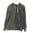taichi murakami タイチムラカミ 16SS PULLOVER COMBIND WEAVE KNIT ジップデザインパーカー チャコール 6 【中古】 ITSV1O6MXUOU(4)