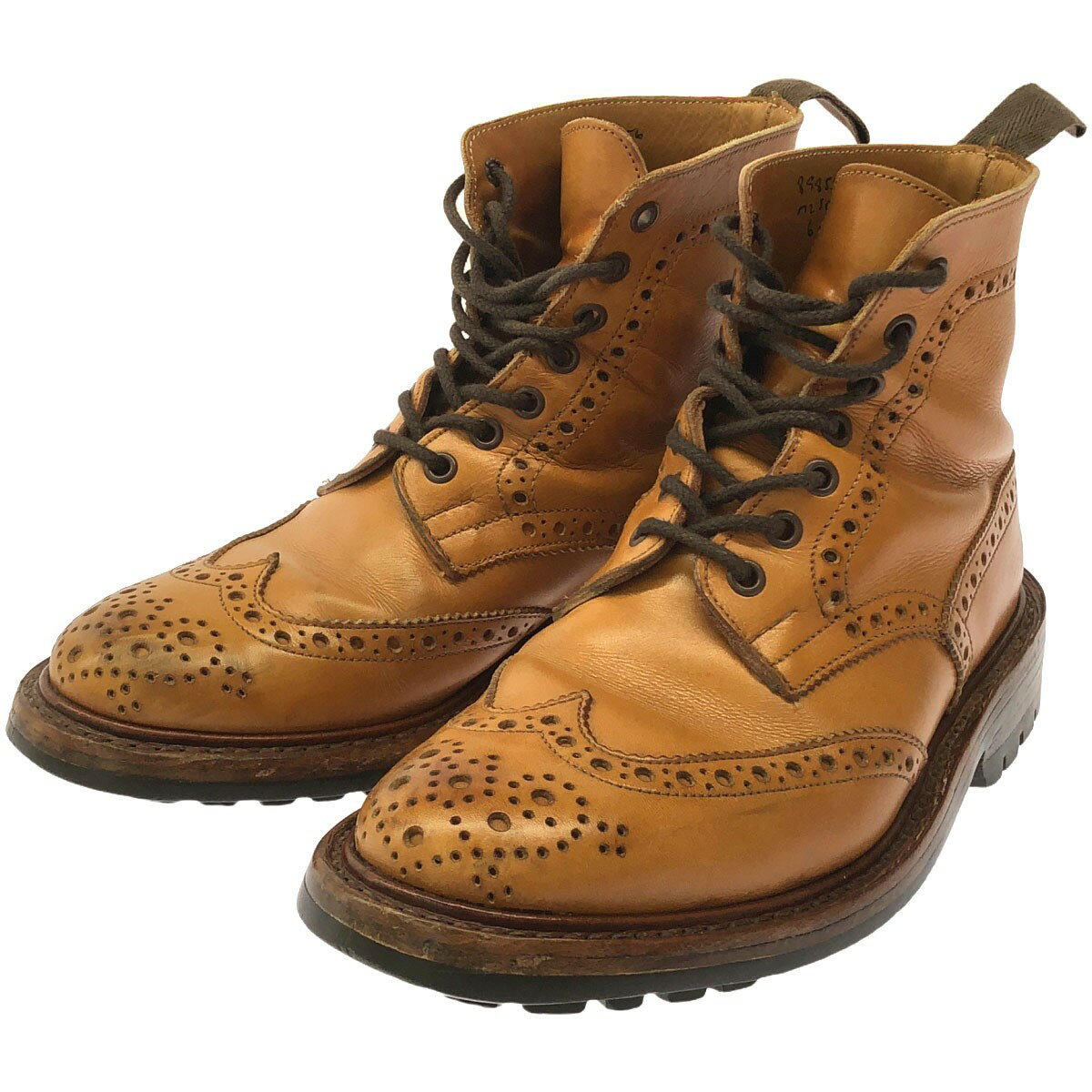TRICKER’S トリッカーズ M2508 MALTON レザーカントリーブーツ 898556 ブラウン 6.5 【中古】 IT5E23NFZCS6