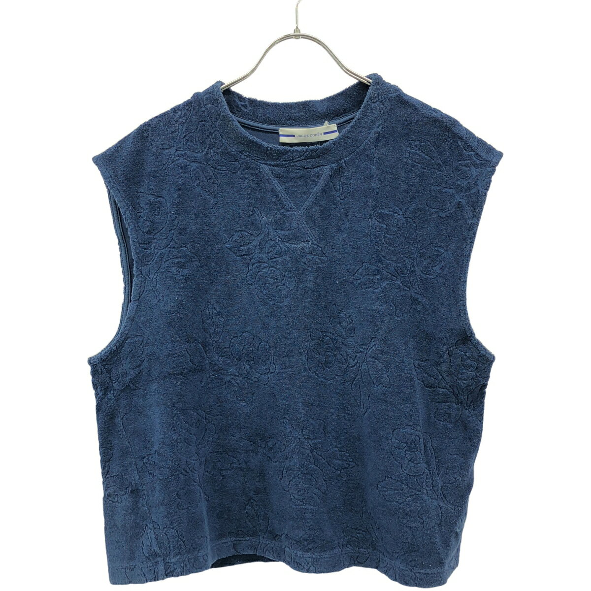 Rakuten - JACOB COHEN ヤコブコーエン フラワーデザインノースリーブパイルTシャツ ブルー S 【中古】 ITFOW596M98K