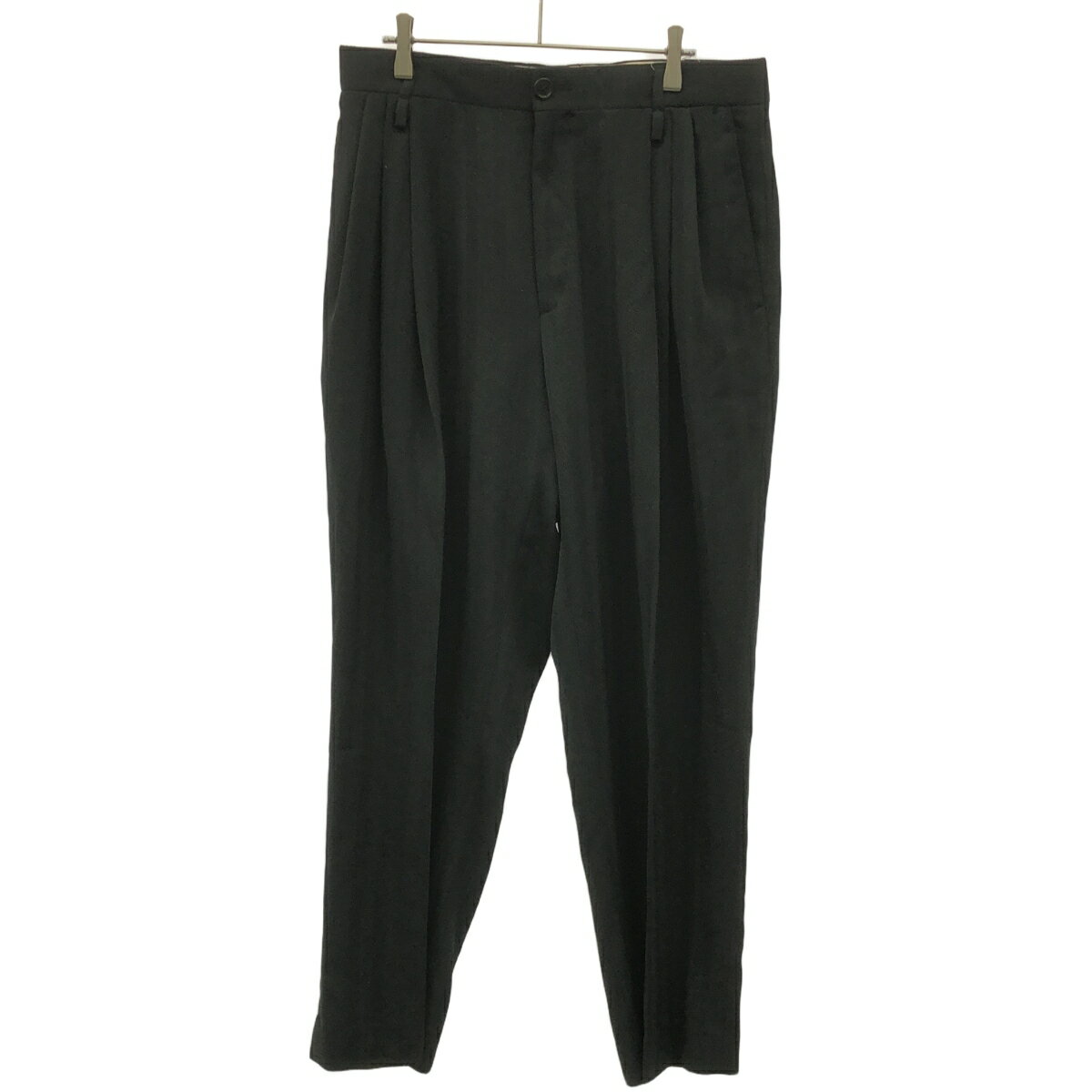 AMC Aldo Maria Camillo エーエムシー 24AW ウールポリエステル ヘリンボーントラウザーパンツ keith P-212 ブラック 48 【中古】 IT2Z64RN45J8