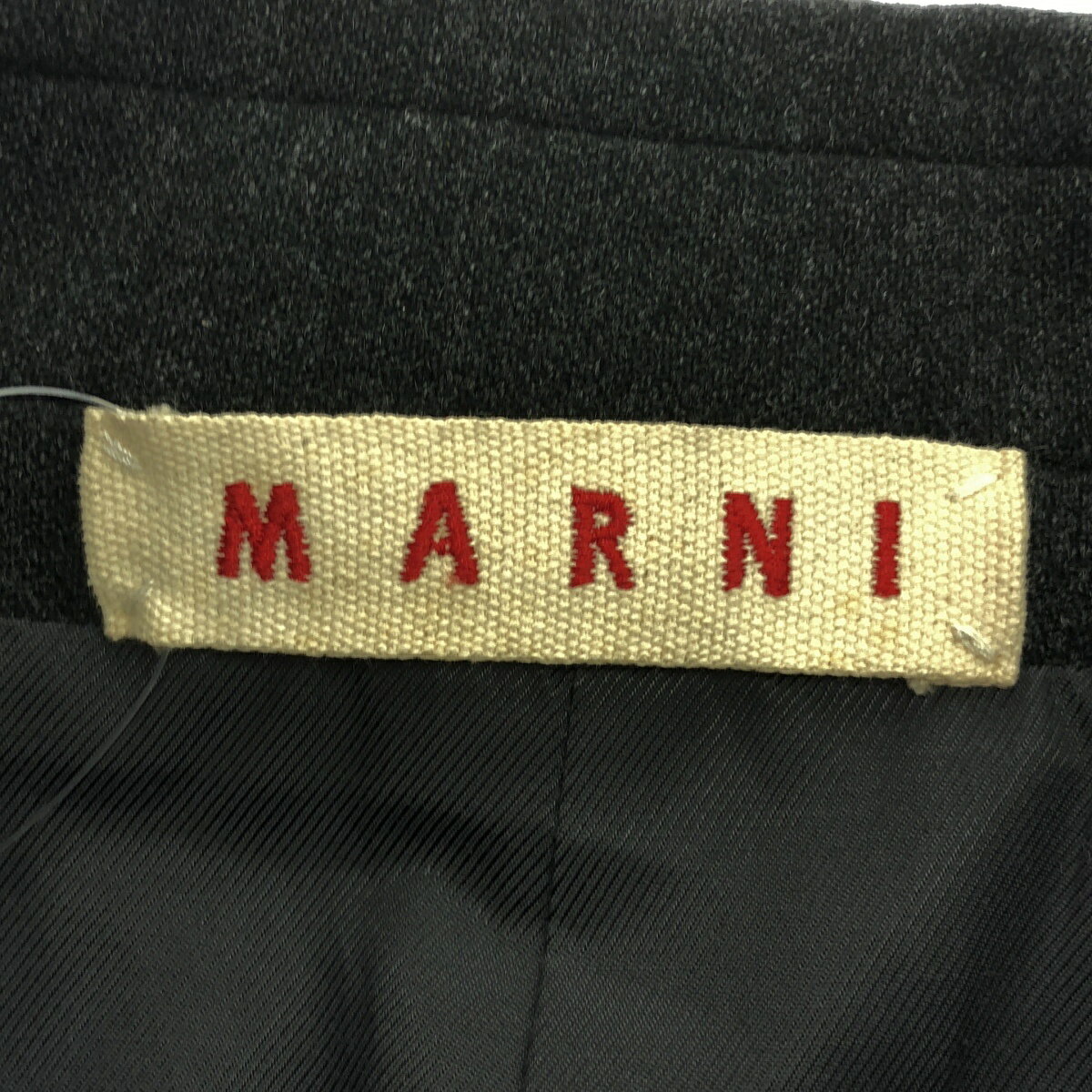 MARNI マルニ ウールナイロンショートコート LWGIMAA17U00TW080 チャコール 38 【中古】 ITU2P7E1NQ49