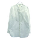 Drawer ドゥロワー コットンブザムスタンドカラーシャツ 6511-218-0466 ホワイト 36 【中古】 IT2NAYZGNXQO(4)