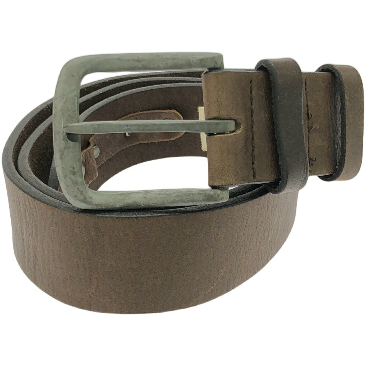 DIESEL ディーゼル ロゴプレートレザーベルト ブラウン 90/36 【中古】 IT2EXAJBVPK4