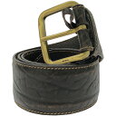 GUCCI グッチ スクエアバックルレザーベルト 124303 214351 ブラウン 90 【中古】 ITK9JSLHT0NS