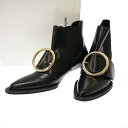 COMME des GARCONS コムデギャルソン 22SS メタルサークルベルテッドサイドゴアブーティ GI-K101-001 ブラック 25 【中古】 IT7UBIF8FW40(4)