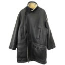 YOKE ヨーク 22AW REVERSIBLE MOUTON RANCH COAT リバーシブルムートンランチコート YK22AW0399B ブラック×ベージュ 2 【中古】 ITAEQWK3YN36(4)