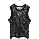 RECTO レクト HONEYCOMB COTTON KNIT TOP メッシュタンクトップ RCMK23RJTP01B ブラック M 【中古】 IT20PZT...
