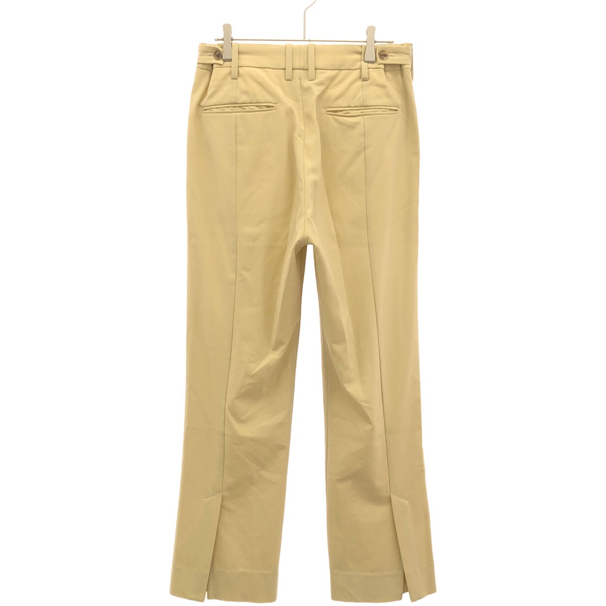 YOKE ヨーク 20SS BACK SLIT STRAIGHT PANTSバックスリットスラックスパンツ YK20SS0103P ベージュ S 【中古】 ITVJMLAQRWO0