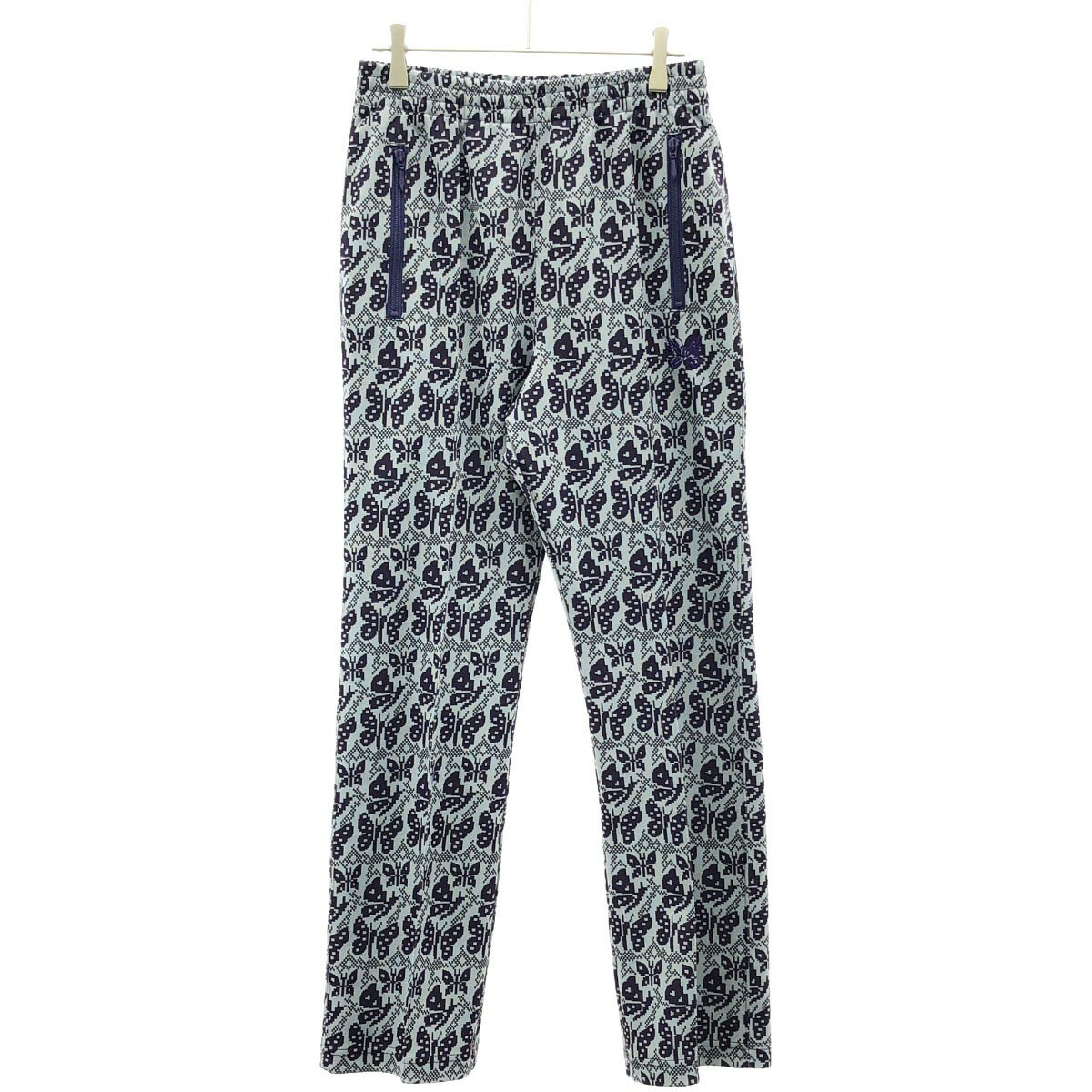 Needles ニードルズ Track Pant-Poly Jq.-Rose トラックパンツ PU270 サックスブルー XS 【中古】 IT4W7VZTF8IC