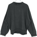 MAISON EUREKA メゾンエウレカ SLACK SWEAT SHIRT コットンクルーネックスウェットトレーナー 067 ブラック F 【中古】 IT0IZ2ZY9U2T