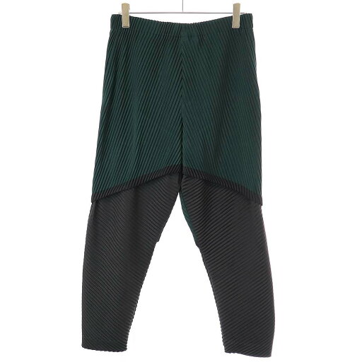 HOMME PLISSE ISSEY MIYAKE オム プリッセ イッセイ ミヤケ MONTHLY COLOR JULY FRAMEWORK プリーツフレームワークパンツ HP33JF377 グリーン 3 【中古】 ITC2CF5977H6 HOMME PLISSE ISSEY MIYAKE オム プリッセ イッセイ ミヤケ MONTHLY COLOR JULY FRAMEWORK プリーツフレームワークパンツ HP33JF377 グリーン 3 【中古】 ITC2CF5977H6