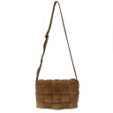 BOTTEGA VENETA ボッテガヴェネタ 20SS Padded Cassette スウェードパデットカセット ショルダーバッグ ブラウン系 【中古】 I...