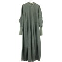 ENFOLD エンフォルド 24SS CURVE-SLEEVE ASYMMETRY-DRESS アシンメトリードレスワンピース 300HS233-0090 グレ...