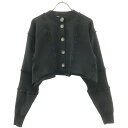 ENFOLD エンフォルド 24SS WAVE CARDIGAN ウェーブカーディガン 300HS270-2160 ブラック 38 【中古】 IT4IQWOG1...