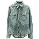 MADISON BLUE×RED CARD マディソンブルー×レッドカード 24AW HEM WESTERN SH DENIM ヘムウエスタンデニムシャツ MB...