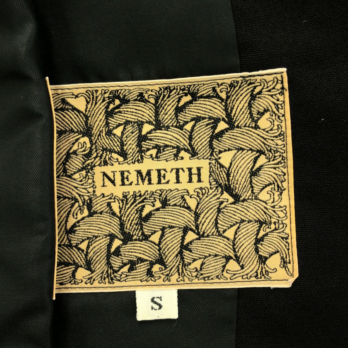 NEMETH ネメス ウール4Bテーラードジャケット 673 ブラック S 【中古】 ITOEUACIBR5W