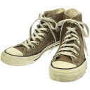 CONVERSE コンバース STAR WASHEDCANVAS HI ハイカットスニーカー 1SC127 ブラウン 25cm 【中古】 ITP66YK3CUU...