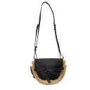 LOEWE ロエベ ゲート ラフィア ショルダーバッグ ナチュラル×ブラック 【中古】 IT7LTWD9VX5E