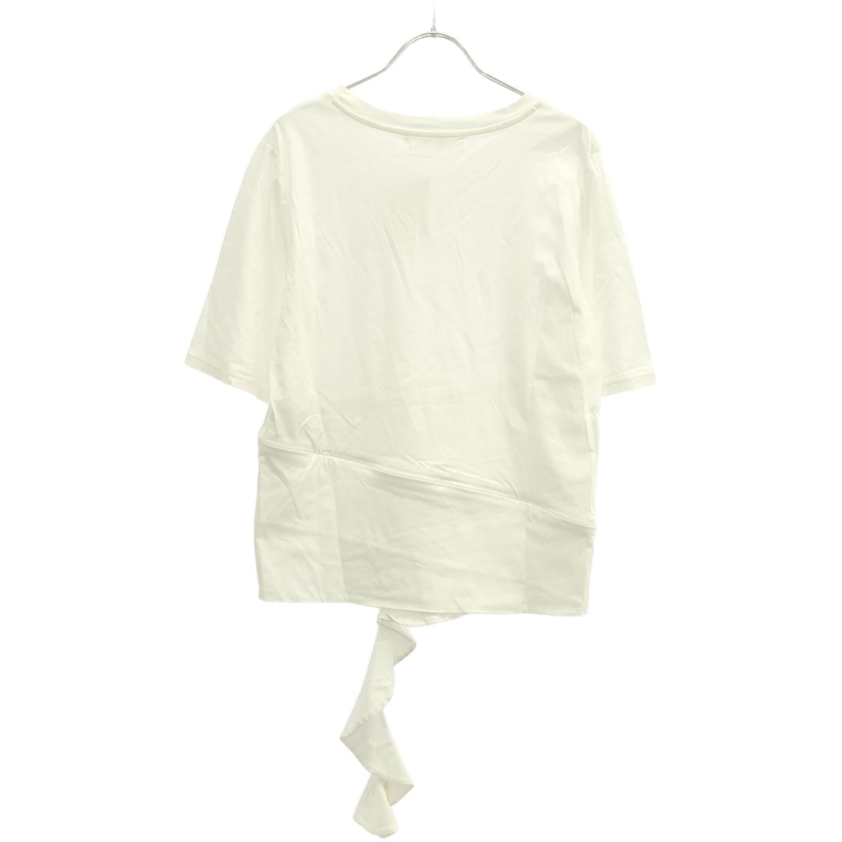 MEGMIURA メグミウラ ジップデザインジャージーTシャツ ホワイト 【中古】 IT8YBE9Q1ACW