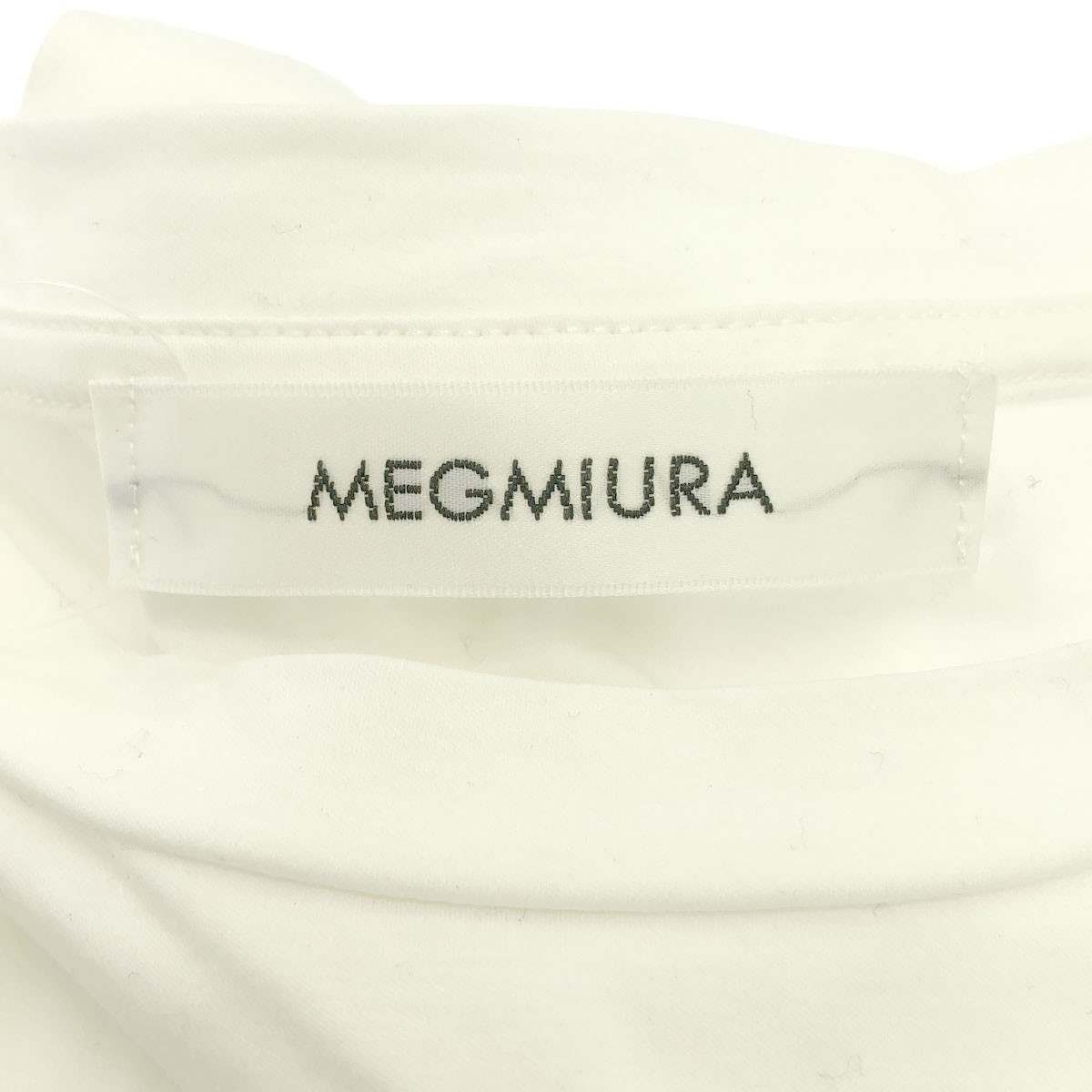 MEGMIURA メグミウラ ジップデザインジャージーTシャツ ホワイト 【中古】 IT8YBE9Q1ACW