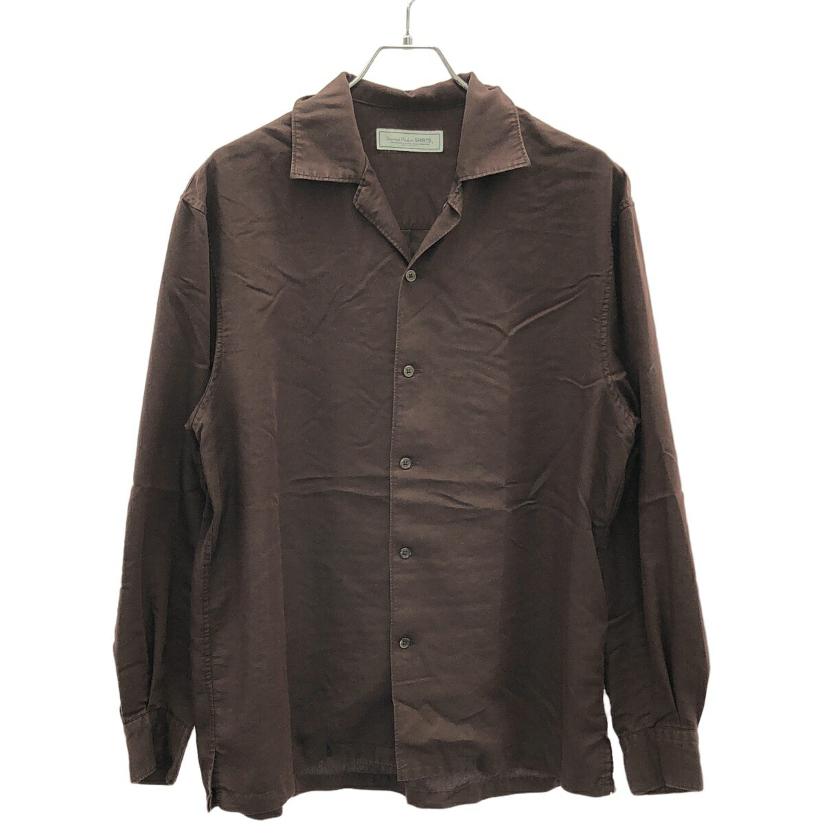 UNIVERSAL PRODUCTS ユニバーサルプロダクツ 24AW オープンカラーシャツ 243-60302 バーガンディ 2 【中古】 IT076STIN9IY