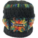 Supreme シュプリーム 25SS Crochet Beanie クロシェビーニーキャップ ブラック×マルチカラー 【中古】 IT0I78JQ7004(4)