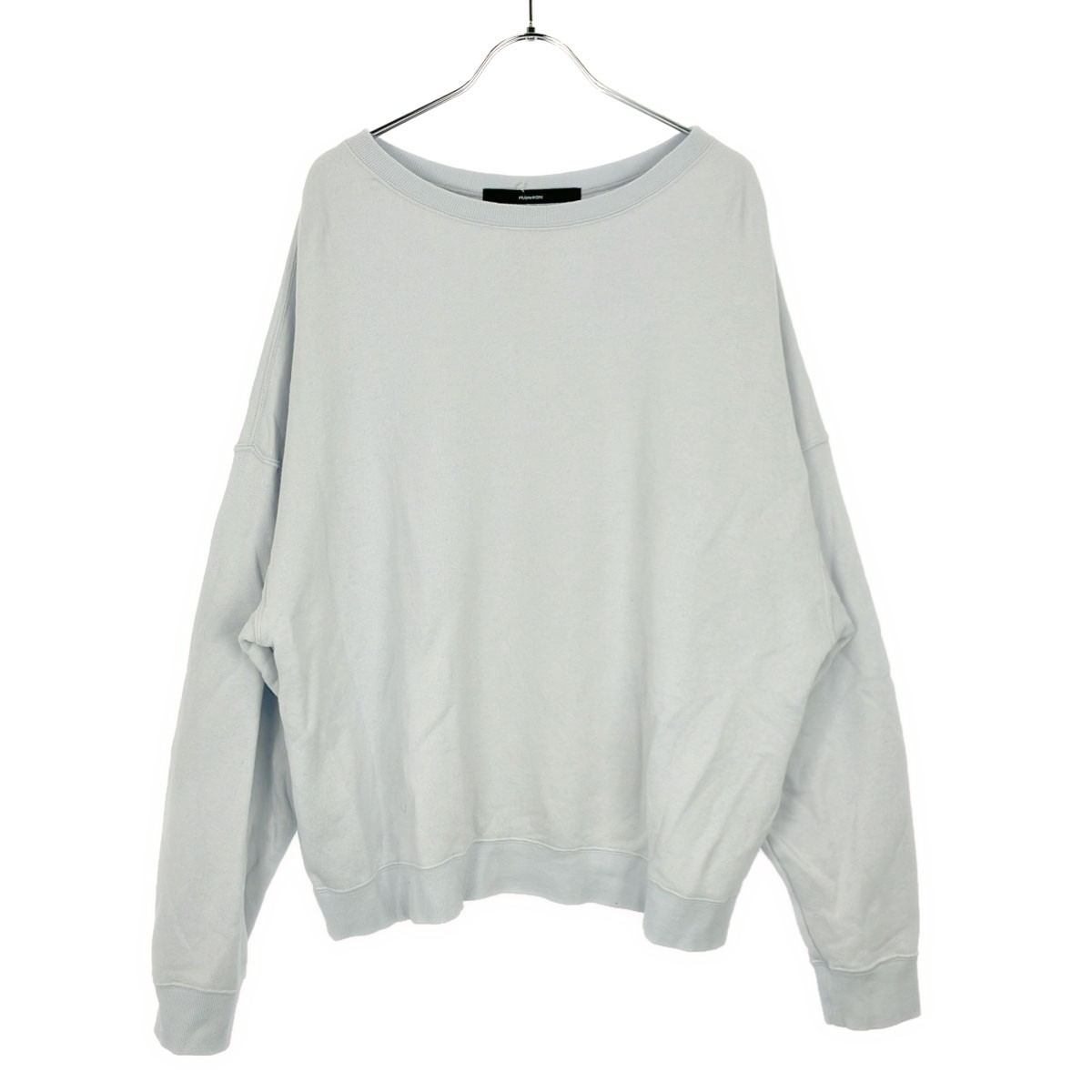 FRAMe WORK フレームワーク 25SS リネンブレンドミニ裏毛プルオーバー 25070220706010 サックスブルー..