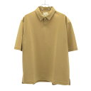 CURLY&Co.カーリー BRIGHT S/S POLO ショートスリーブポロシャツ 212-02041 ベージュ 4 【中古】 IT5CELIIL9W0