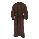 JIL SANDER ジルサンダー 21SS パフスリーブコットンシャツワンピース JSPU504305 ブラウン 32 【中古】 ITOKNFLJPJ8K