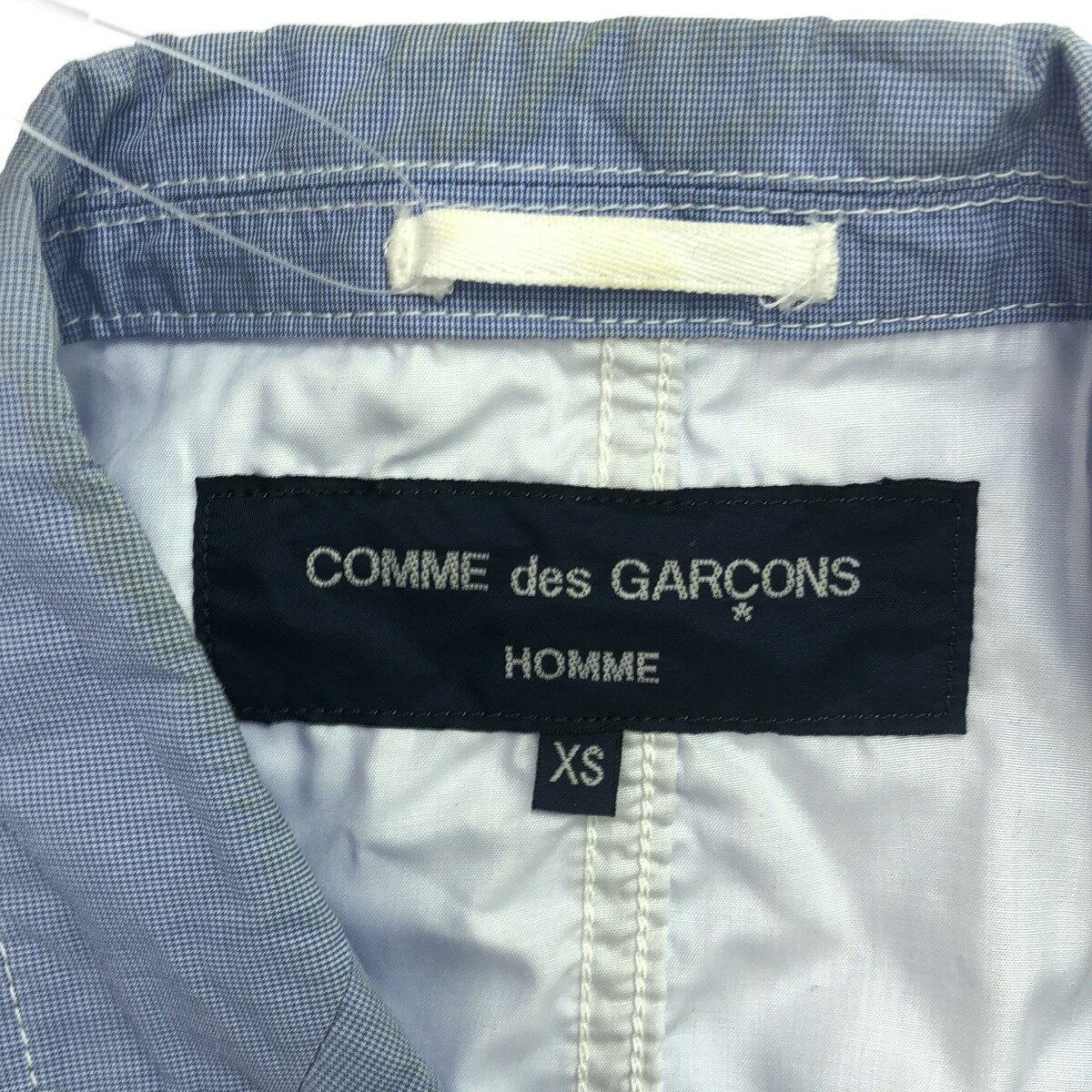 COMME des GARCONS HOMME コムデギャルソンオム 19SS ステッチデザインジャケット HC-J033 ブルー XS 【中古】 IT5NF85DLZQY 3