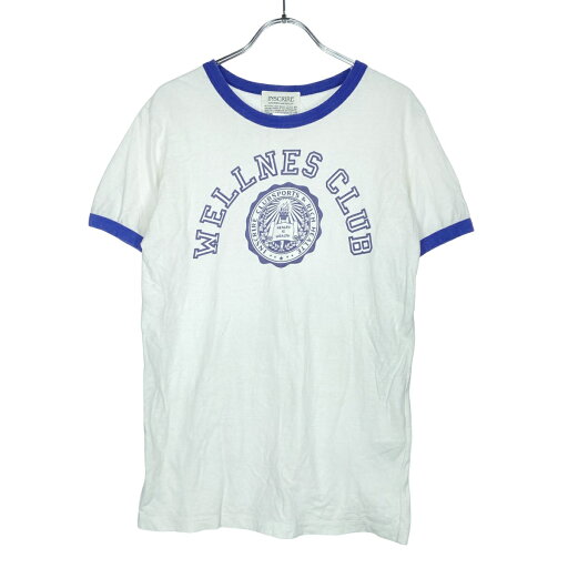 INSCRIRE アンスクリア 23SS WELLNESS CLUB Symbol Tee Tシャツ I23SS-BC55 ホワイト ブルー M 【中古】 IT7EMKBOIKF4 INSCRIRE アンスクリア 23SS WELLNESS CLUB Symbol Tee Tシャツ I23SS-BC55 ホワイト ブルー M 【中古】 IT7EMKBOIKF4