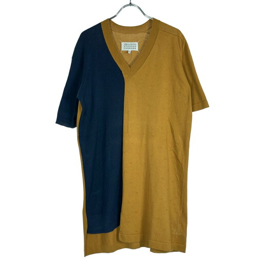 Maison Margiela1 メゾン マルジェラ 17SS アシンメトリーバイカラーVネックニットセーター S51HA0740 ネイビー×マスタード S 【中古】 ITA6P4KBAGUO Maison Margiela1 メゾン マルジェラ 17SS アシンメトリーバイカラーVネックニットセーター S51HA0740 ネイビー×マスタード S 【中古】 ITA6P4KBAGUO