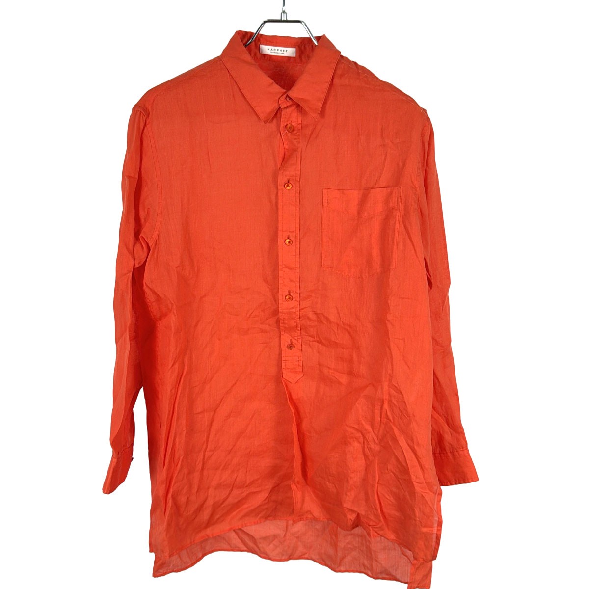 Rakuten - MACPHEE マカフィー ロイヤルラミー チュニックシャツ 12-01-11-01711 オレンジ系 36 【中古】 ITOZNKWBQ7SS