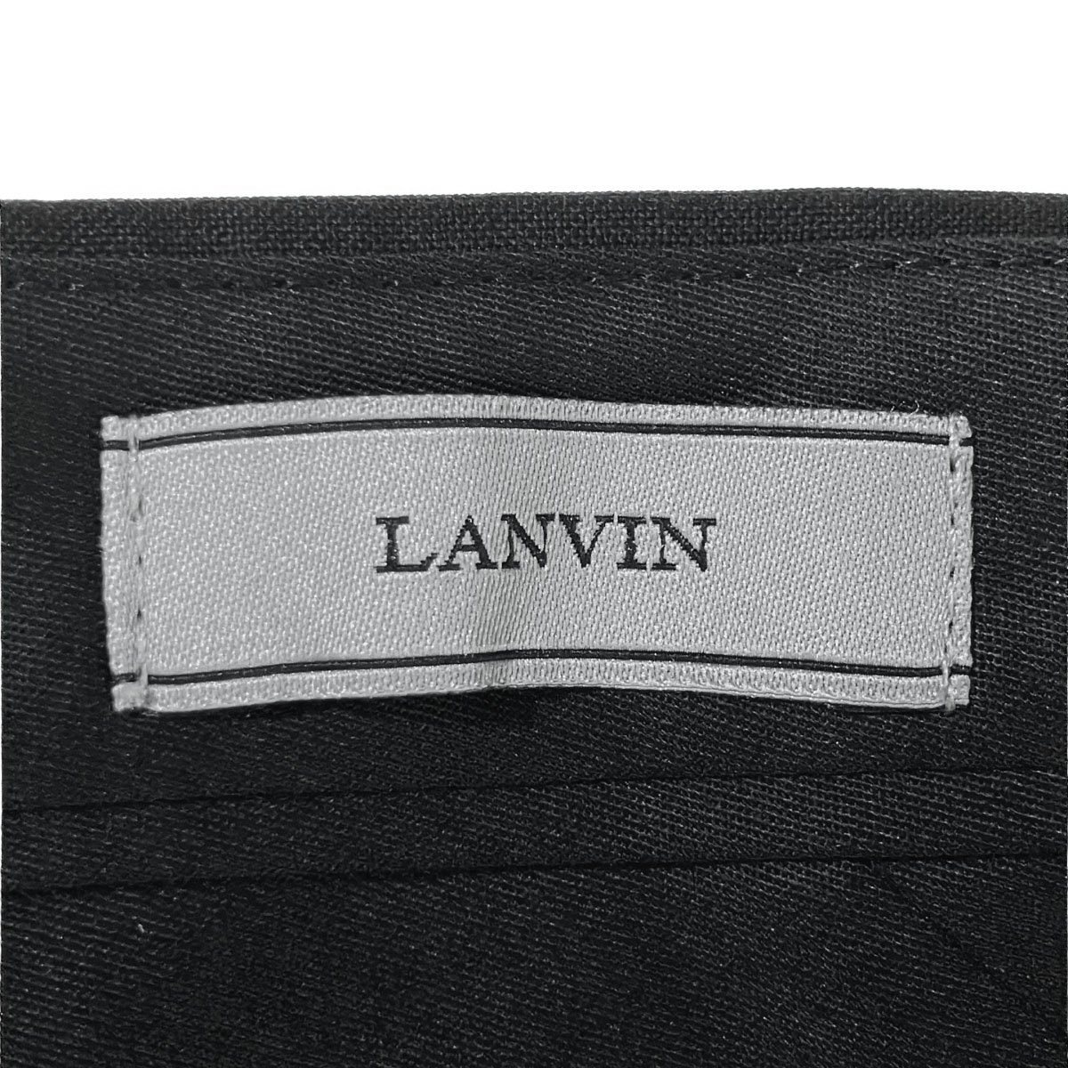 LANVIN ランバン 17SS エンブロイダリースラックスパンツ ブラック 46 【中古】 ITHXKKOC52SS