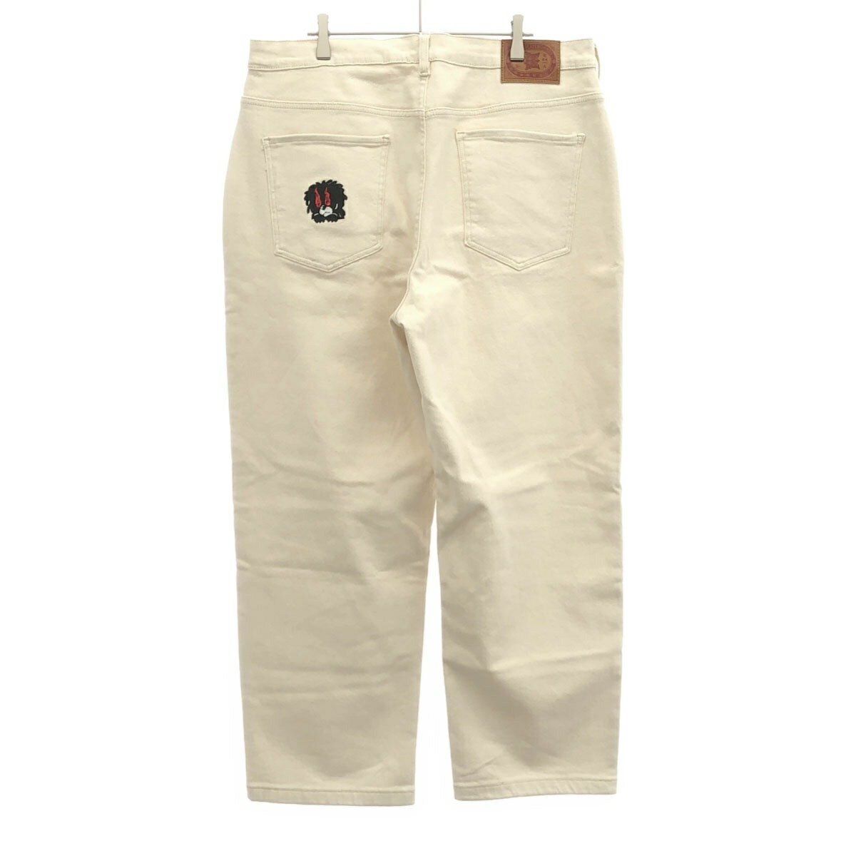 Evisen skateboards エビセン スケートボード EYE FIRE JEANS PANTS アイボリー XL 【中古】 IT5PBTISJIL0