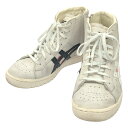 asics アシックス atmos別注 GEL-PTG MT FASTENER ハイカットスニーカー 1193A200 ホワイト 24.5cm 【中古】 ITX8IEZE62DU